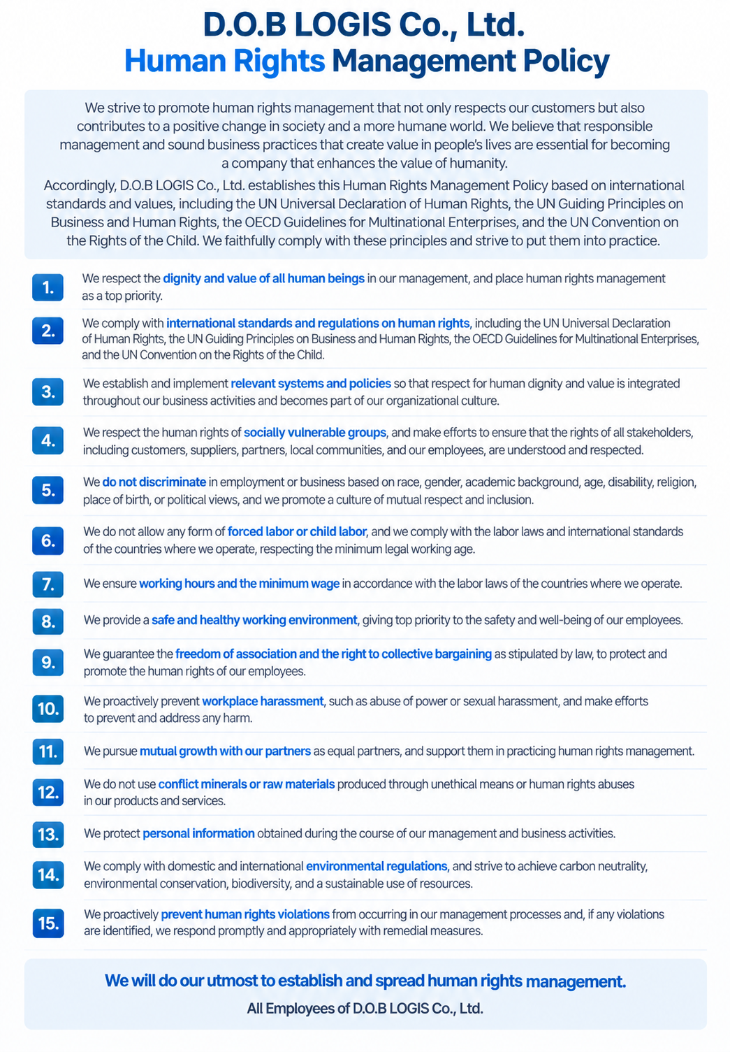 Human Rights Management